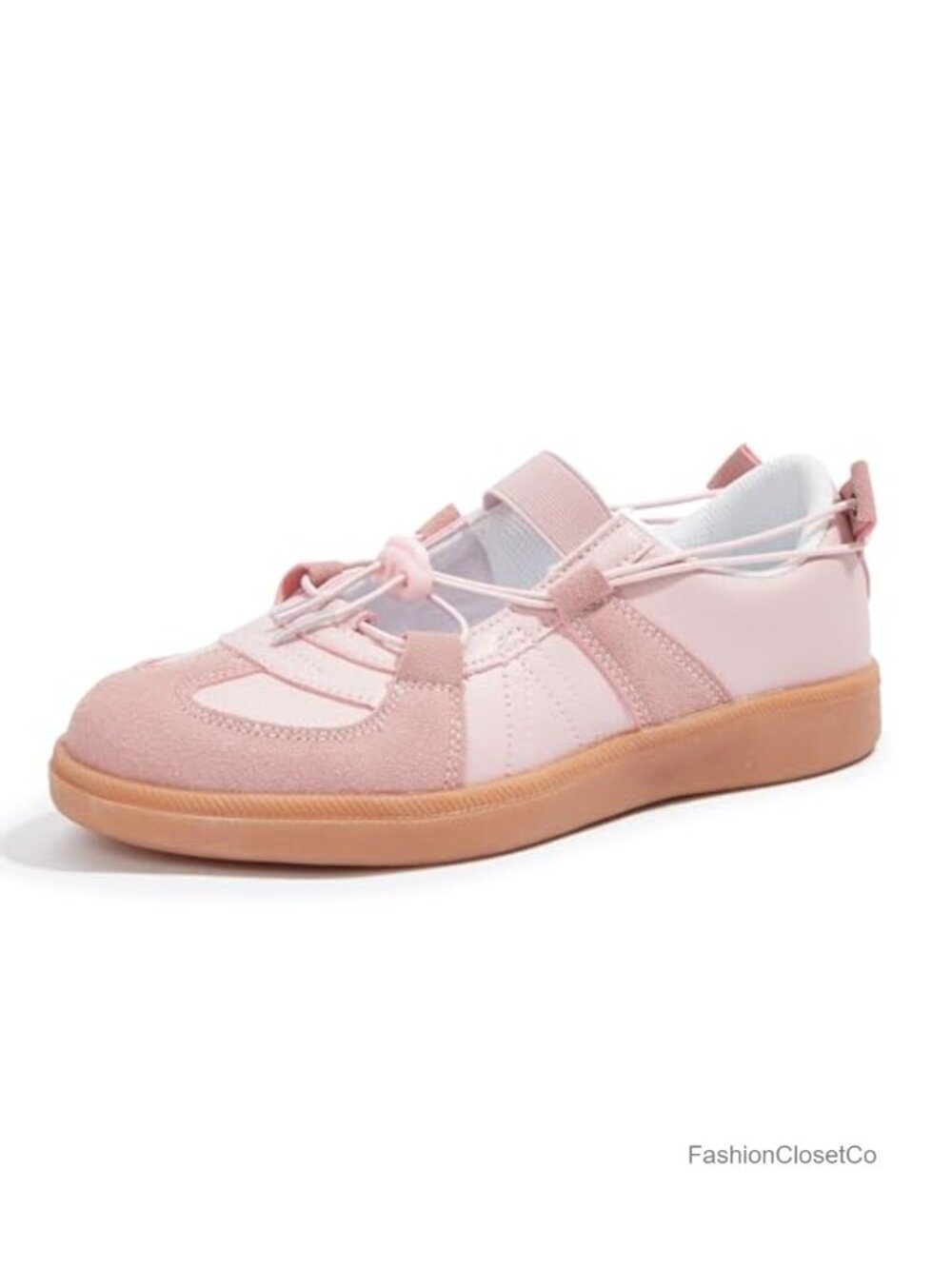 Women's Ballet Flats Sneakers Slip-On PU Casual Retro Comfort Lightweight
